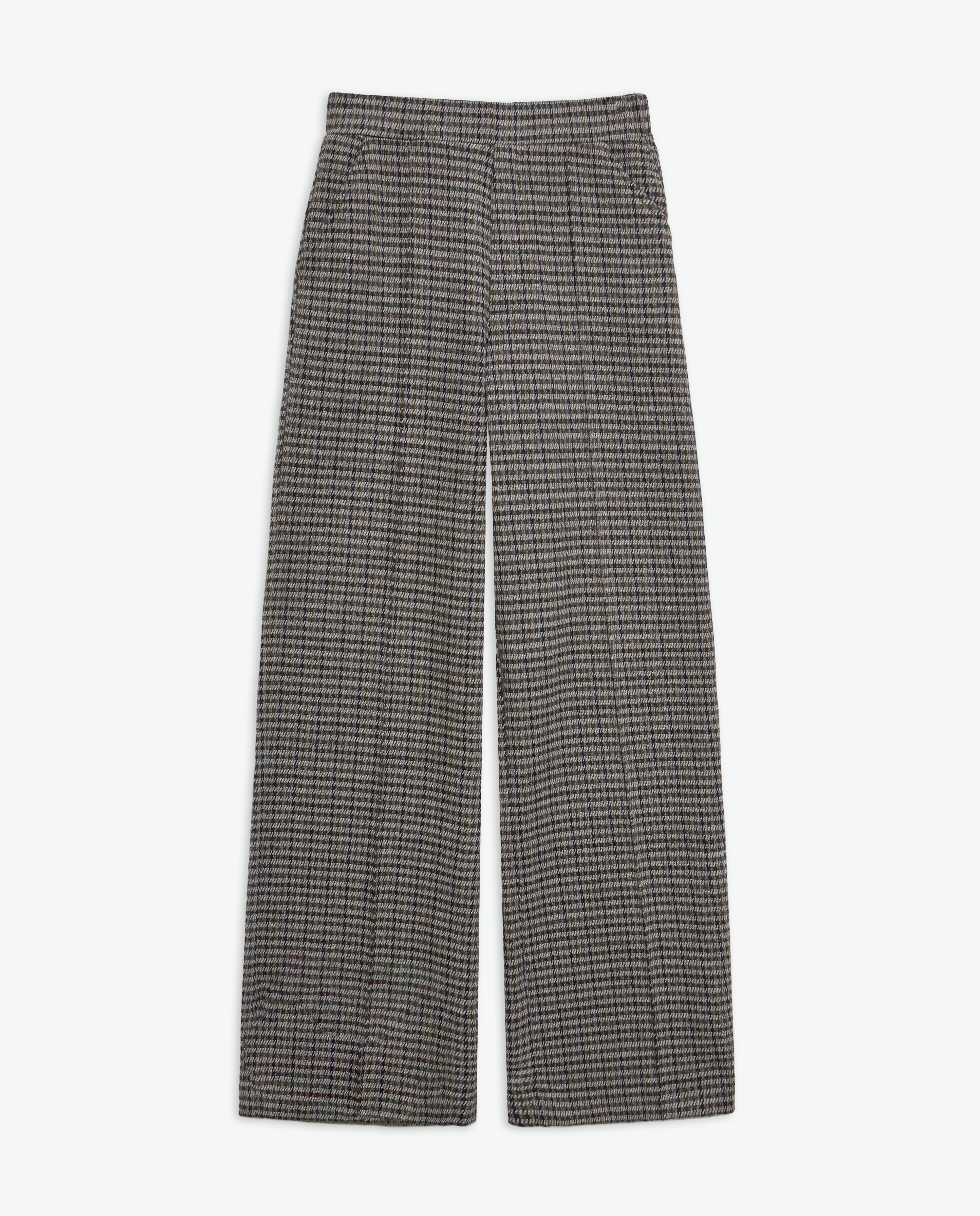 Jacquard plaid wide leg | YERSE