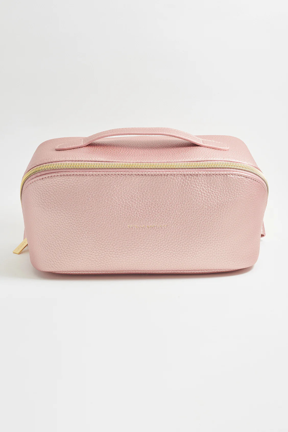 Lay flat metallic blush cosmetic bag | Estella Bartlett