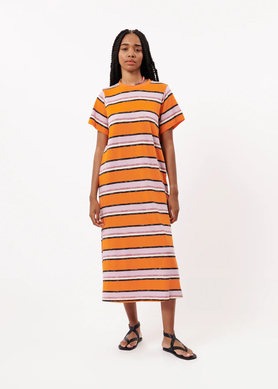 Armony Stripe T Shirt Dress | Frnch