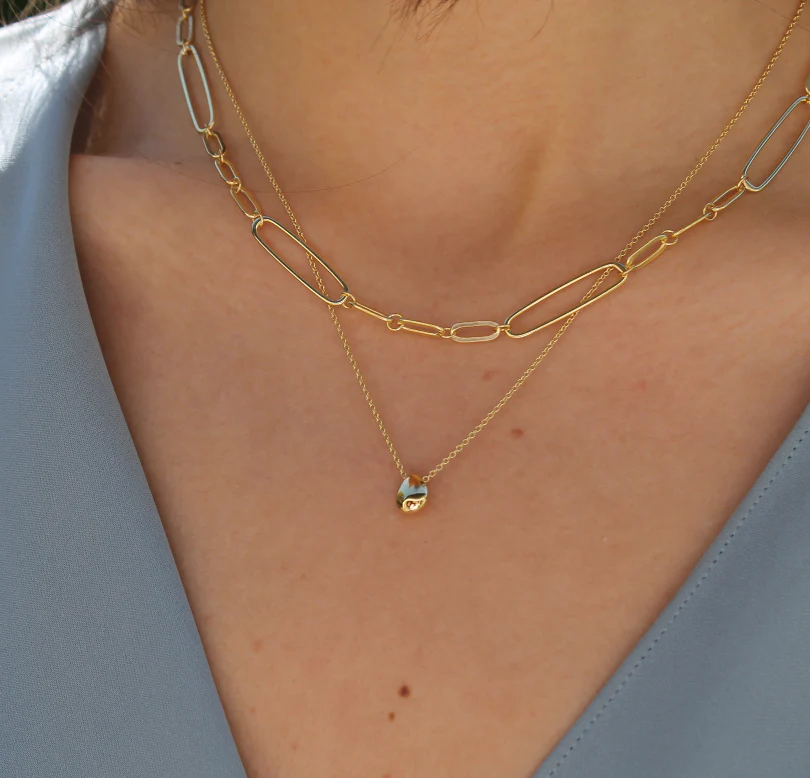 Gold nugget necklace | Mary K