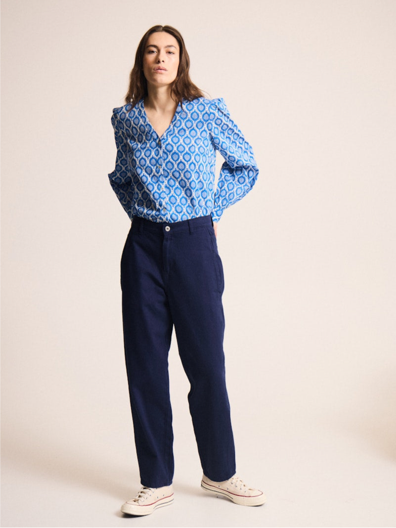 Hezano Pants Medieval blue | Ichi