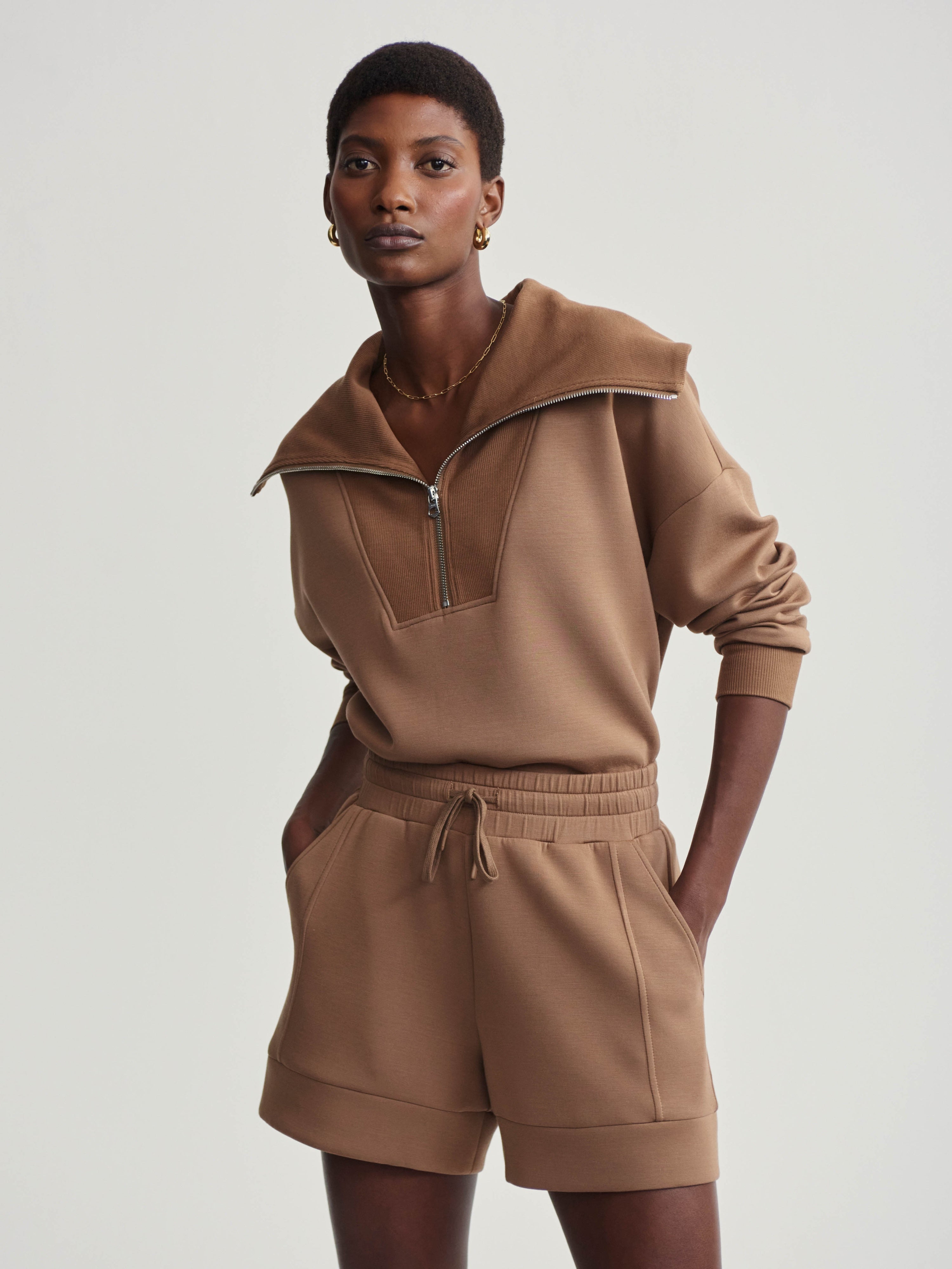 Bronze Catherine Half Zip Sweatshirt | Varley