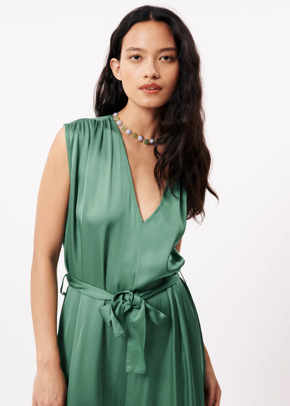 Cadia Green Jumpsuit | Frnch