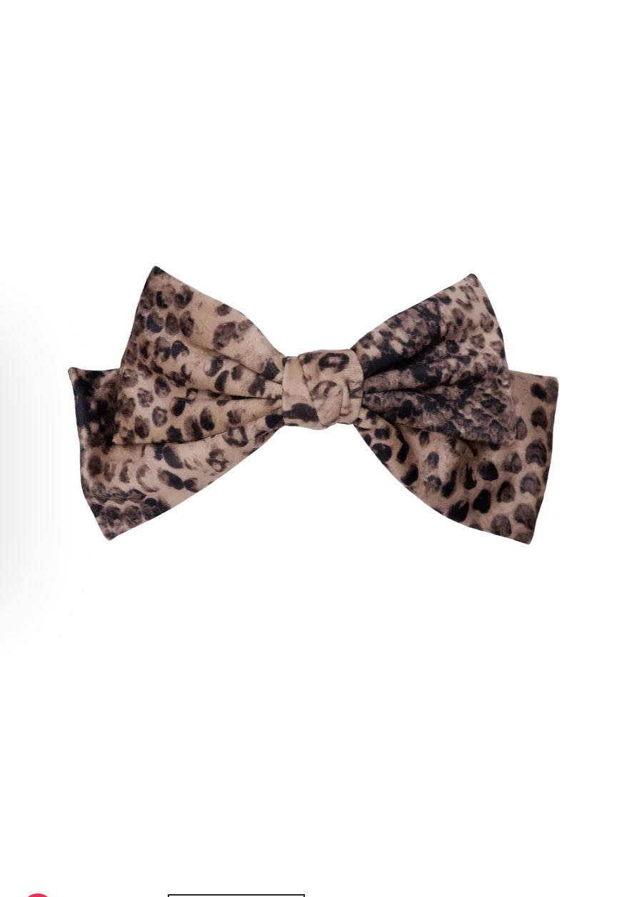 Zelinda Big Bow hair clip snake | Black Colour