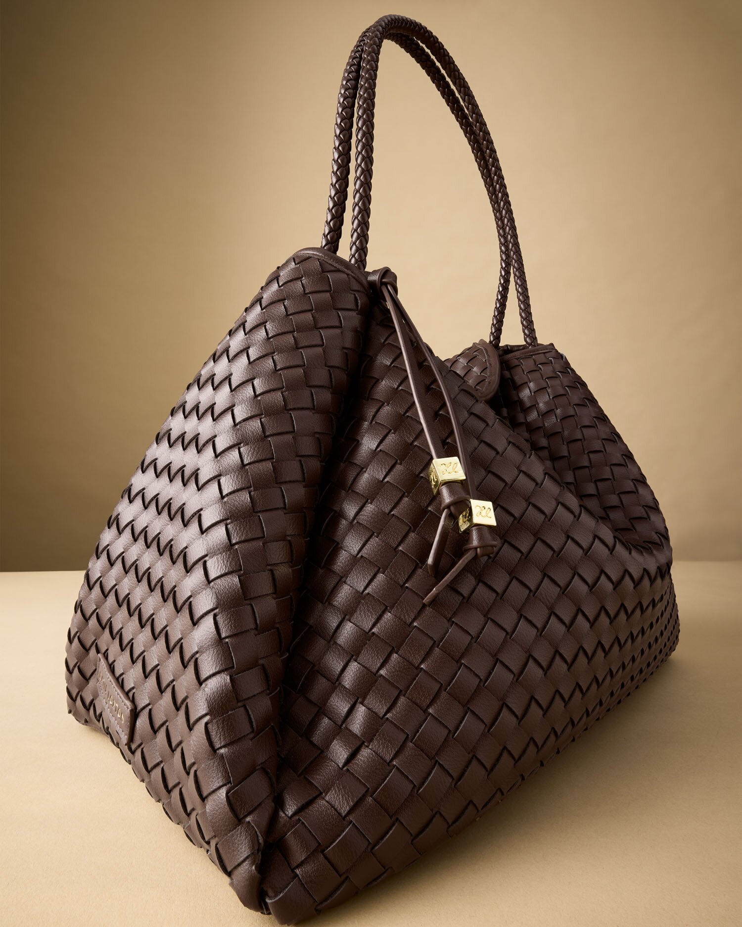 Nova Hand Woven Large Shoulder Bag Chocolate | Katie Loxton