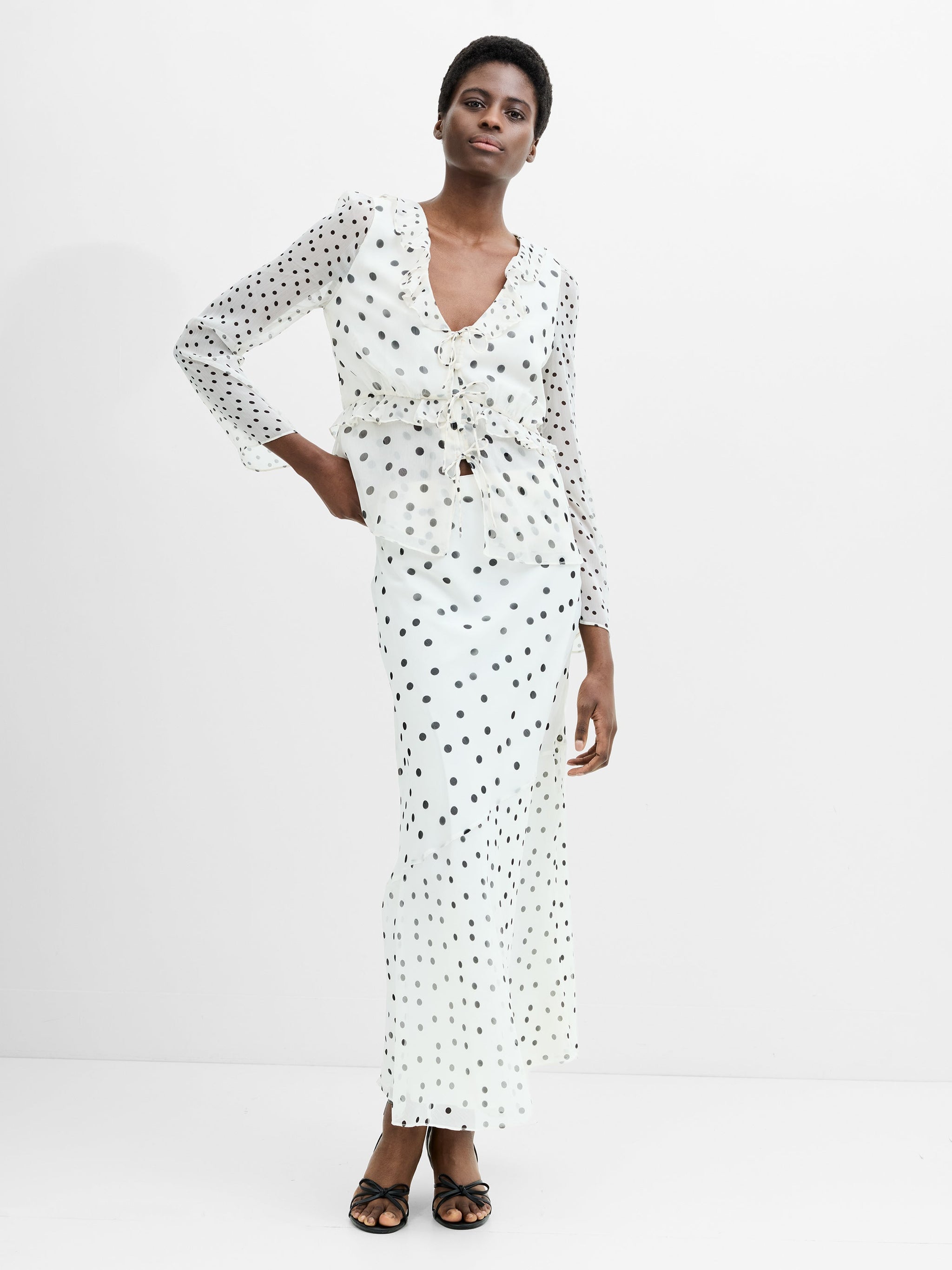 Valerie Chiffon Skirt|French Connection