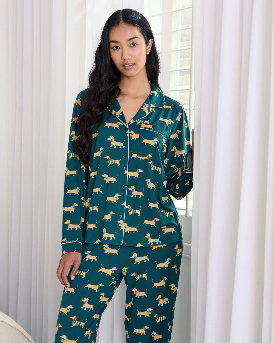 Chelsea Peers| Sausage Dog print PJs