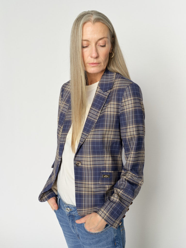 Blake Check Blazer|Mos Mosh