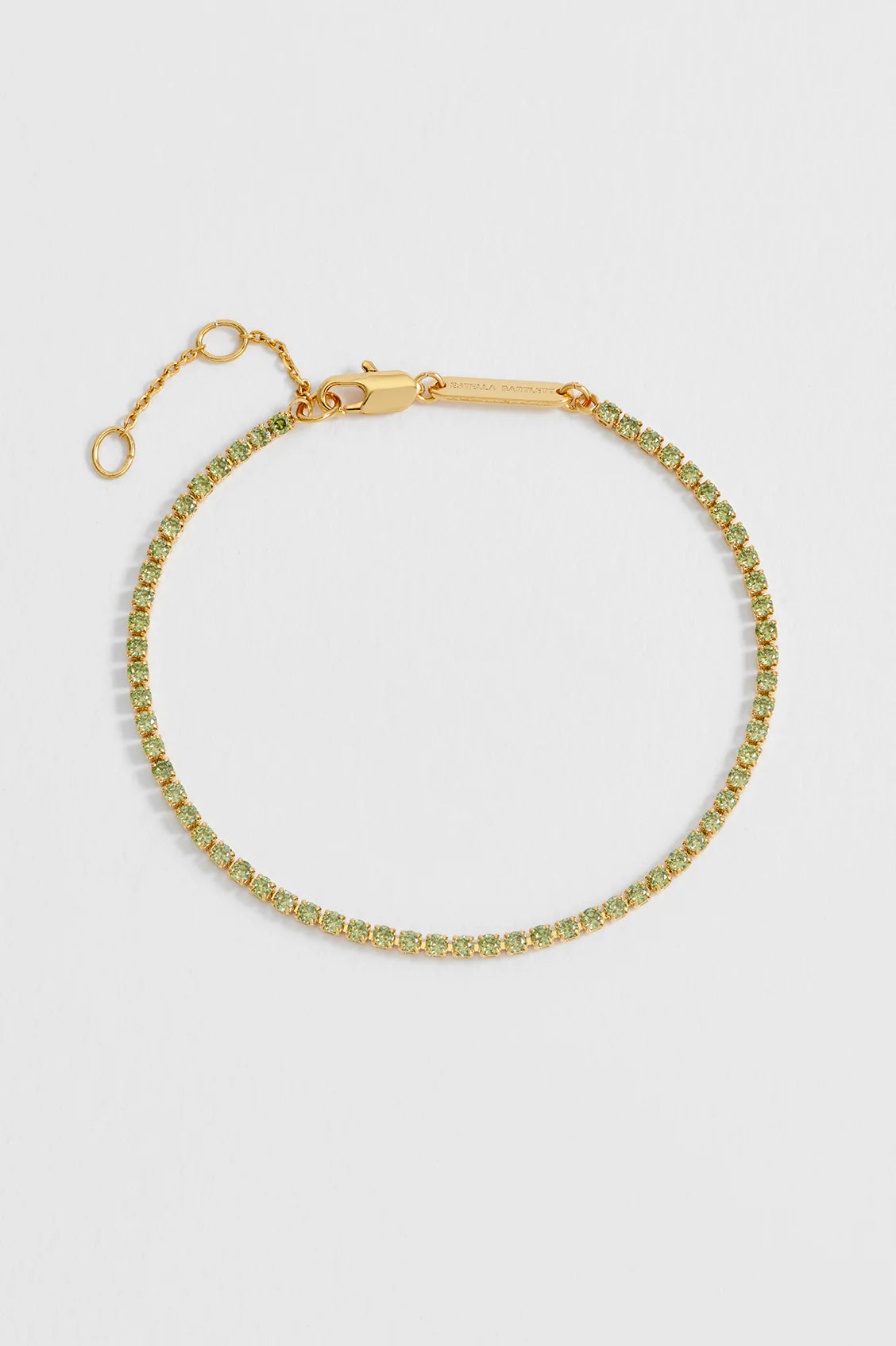 Green tennis bracelet | Estella Bartlett