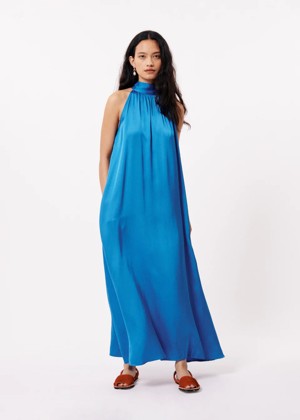 Auberya blue maxi dress | Frnch