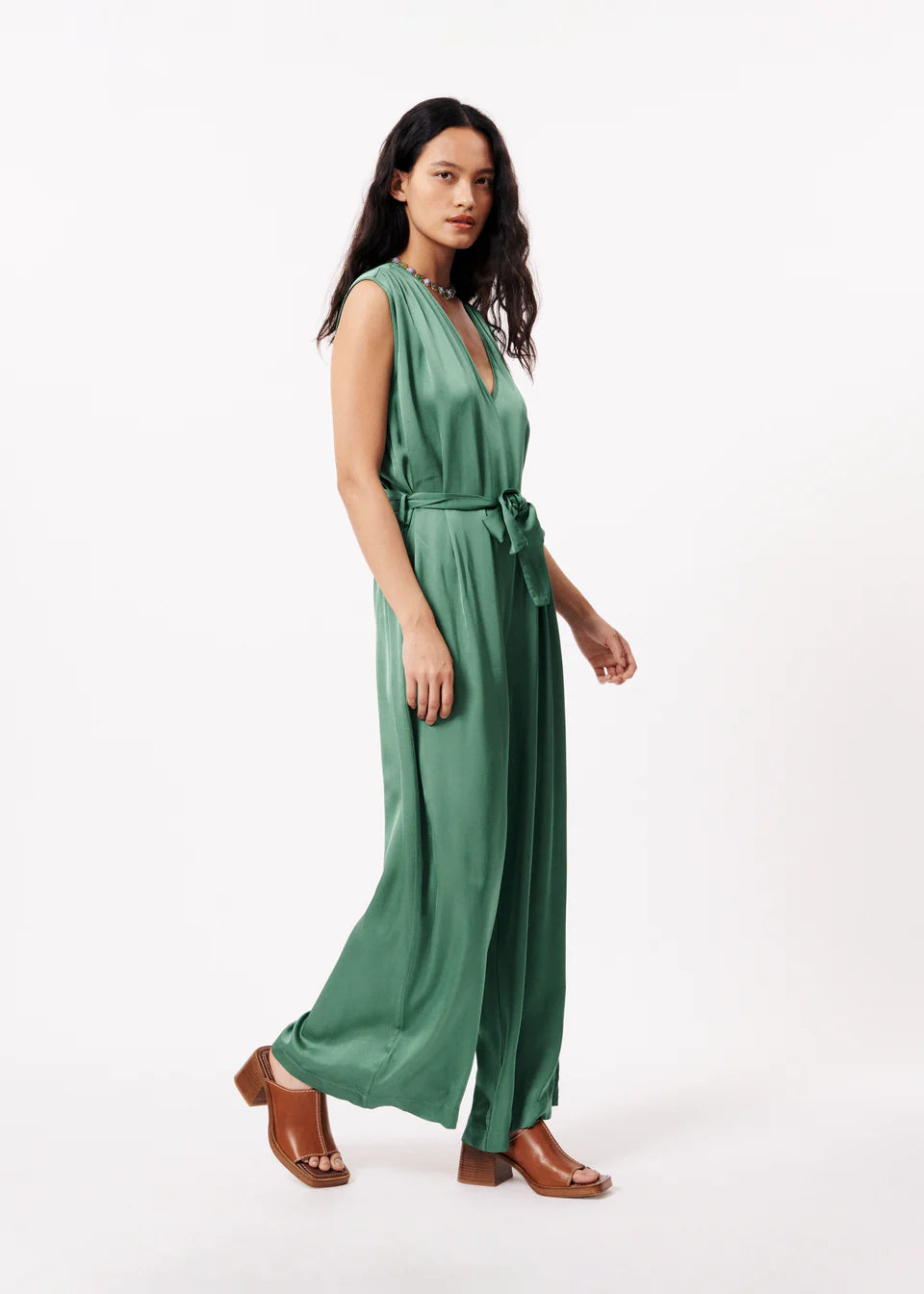 Cadia Green Jumpsuit | Frnch