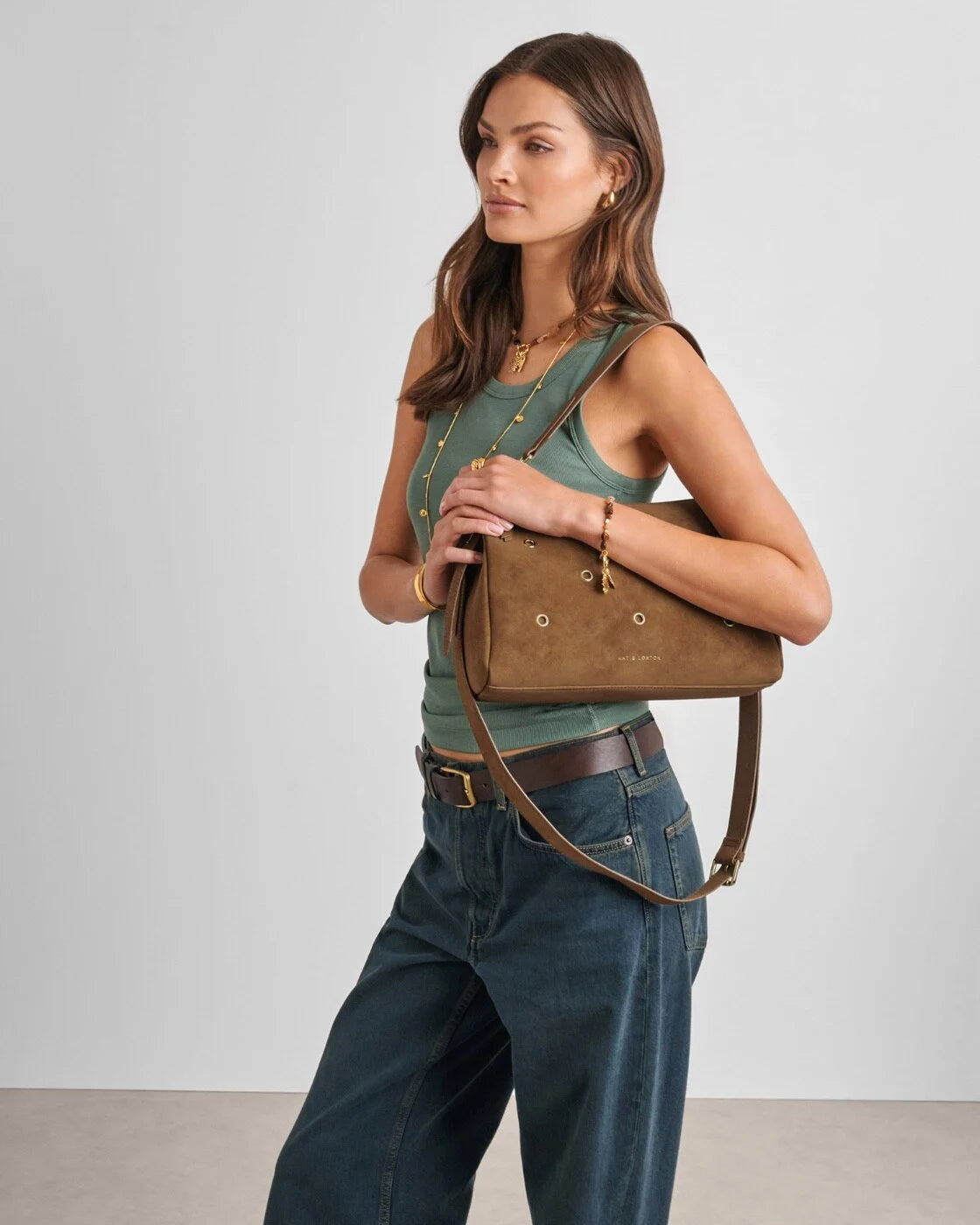 Alize Shoulder Bag Suede| Katie Loxton