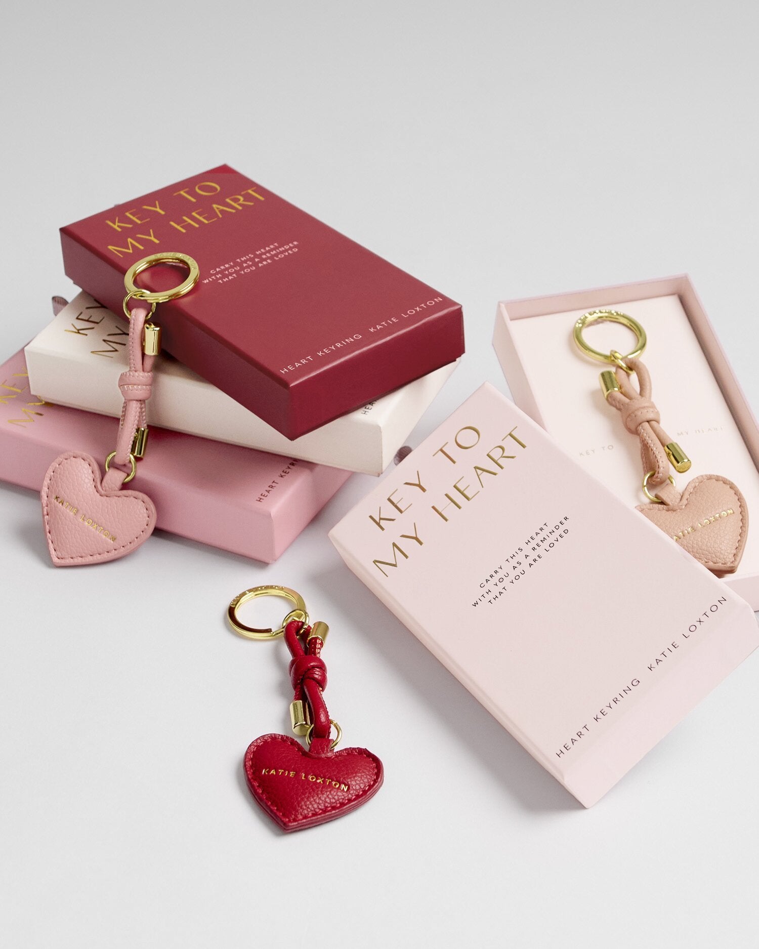 Red Gift Boxed Keyring | Katie Loxton