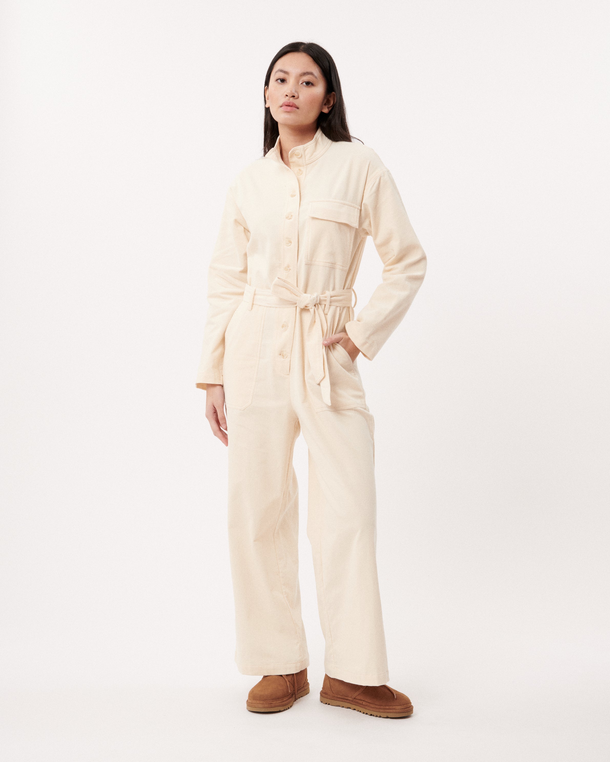 Cream Jumpsuit | Frnch