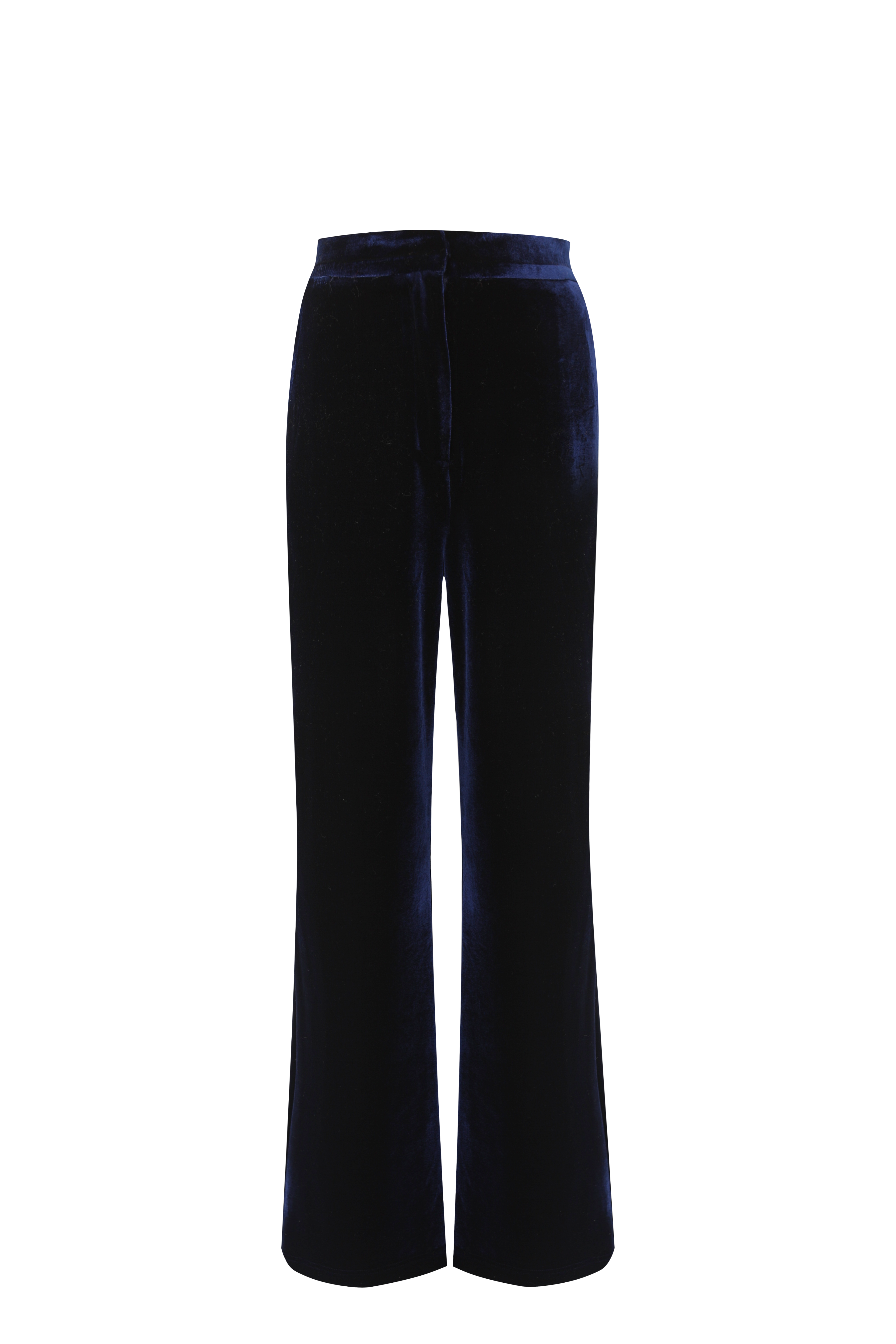 Terry Navy Velvet Trouser | Frnch