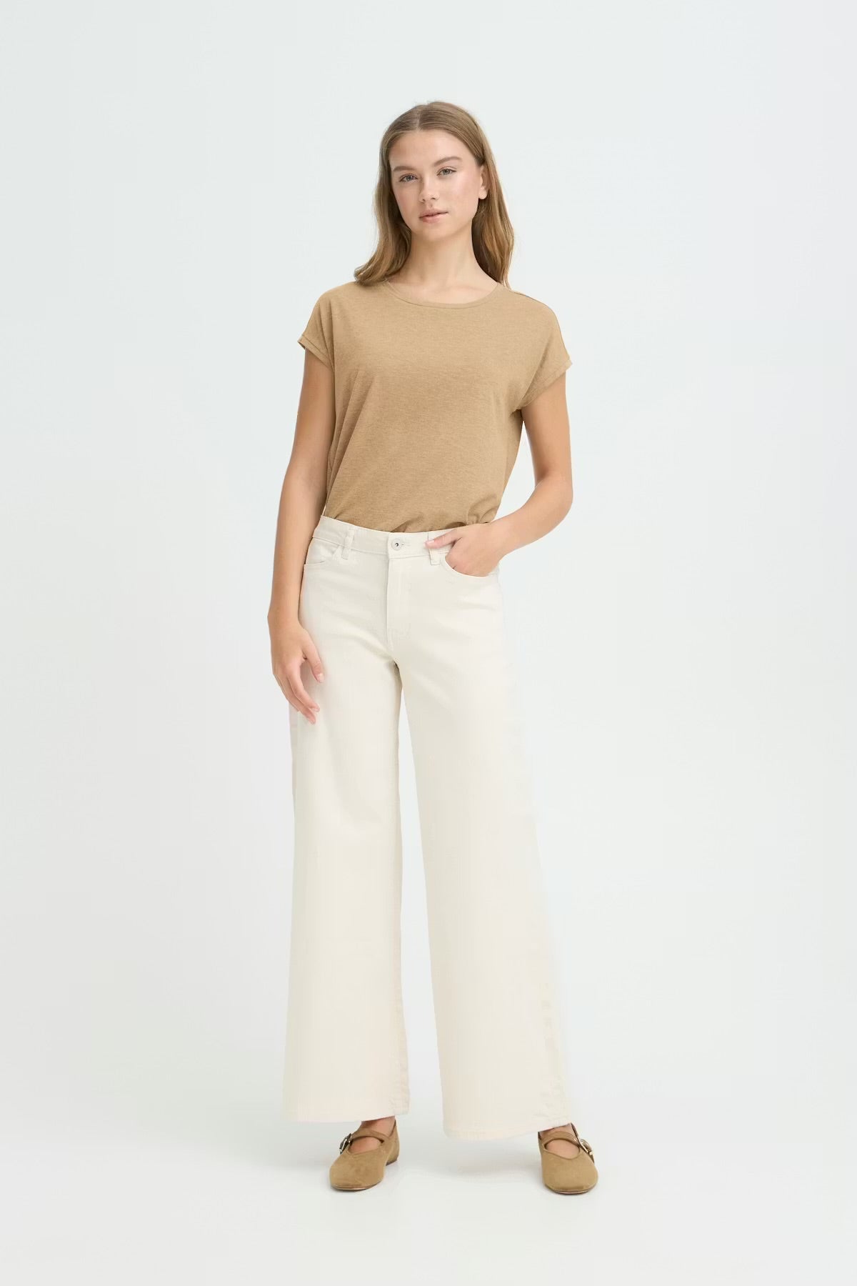 ZiggyWide pants -Birch|Ichi