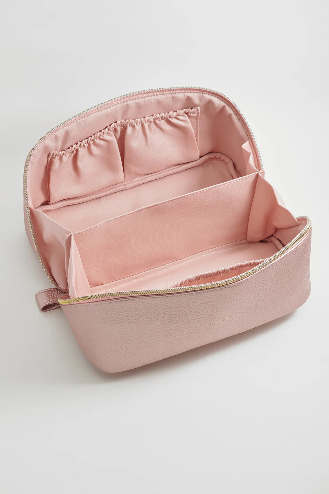 Lay flat metallic blush cosmetic bag | Estella Bartlett