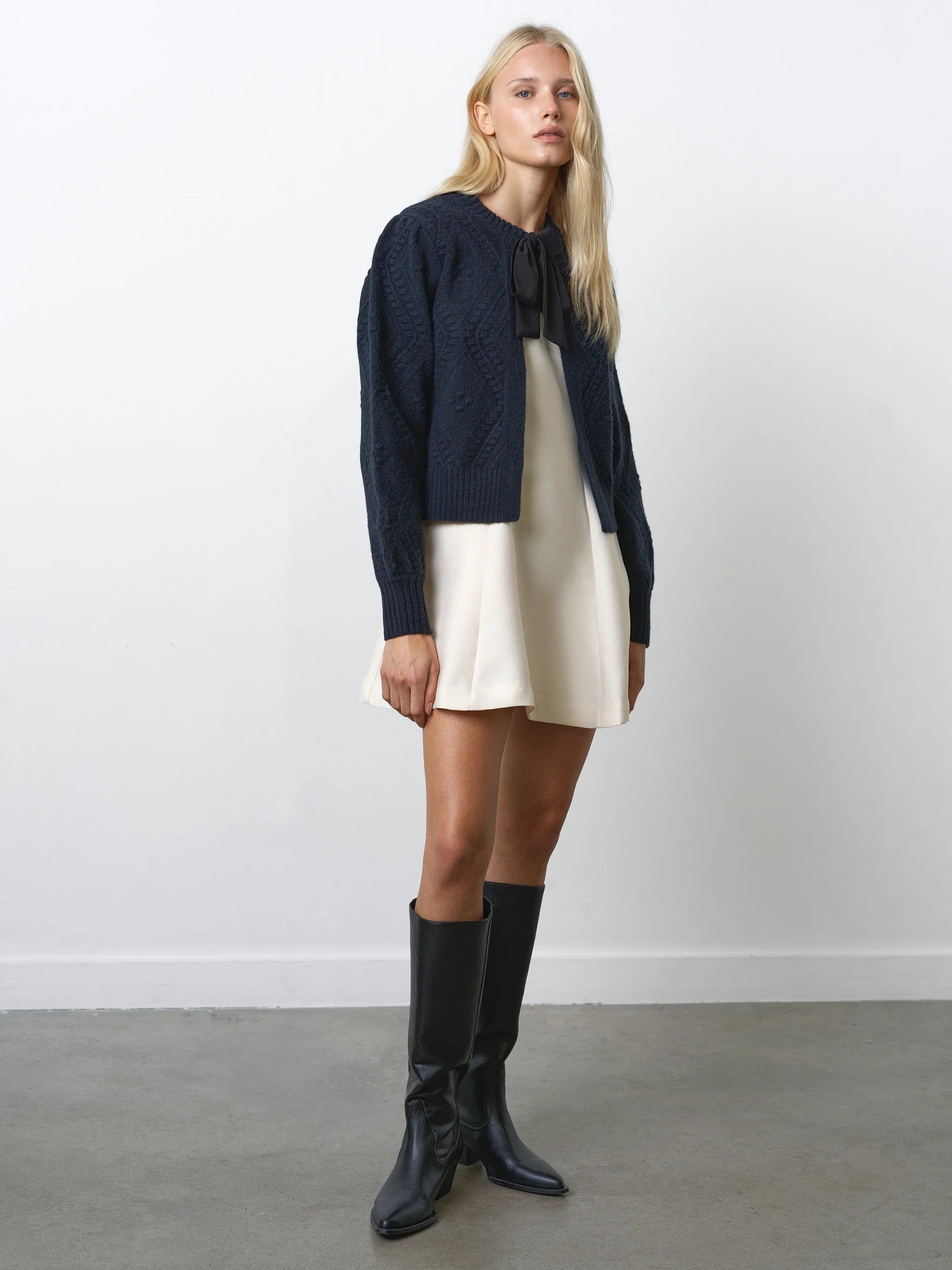 Kitty Bobble Bow Cardigan | French Connection