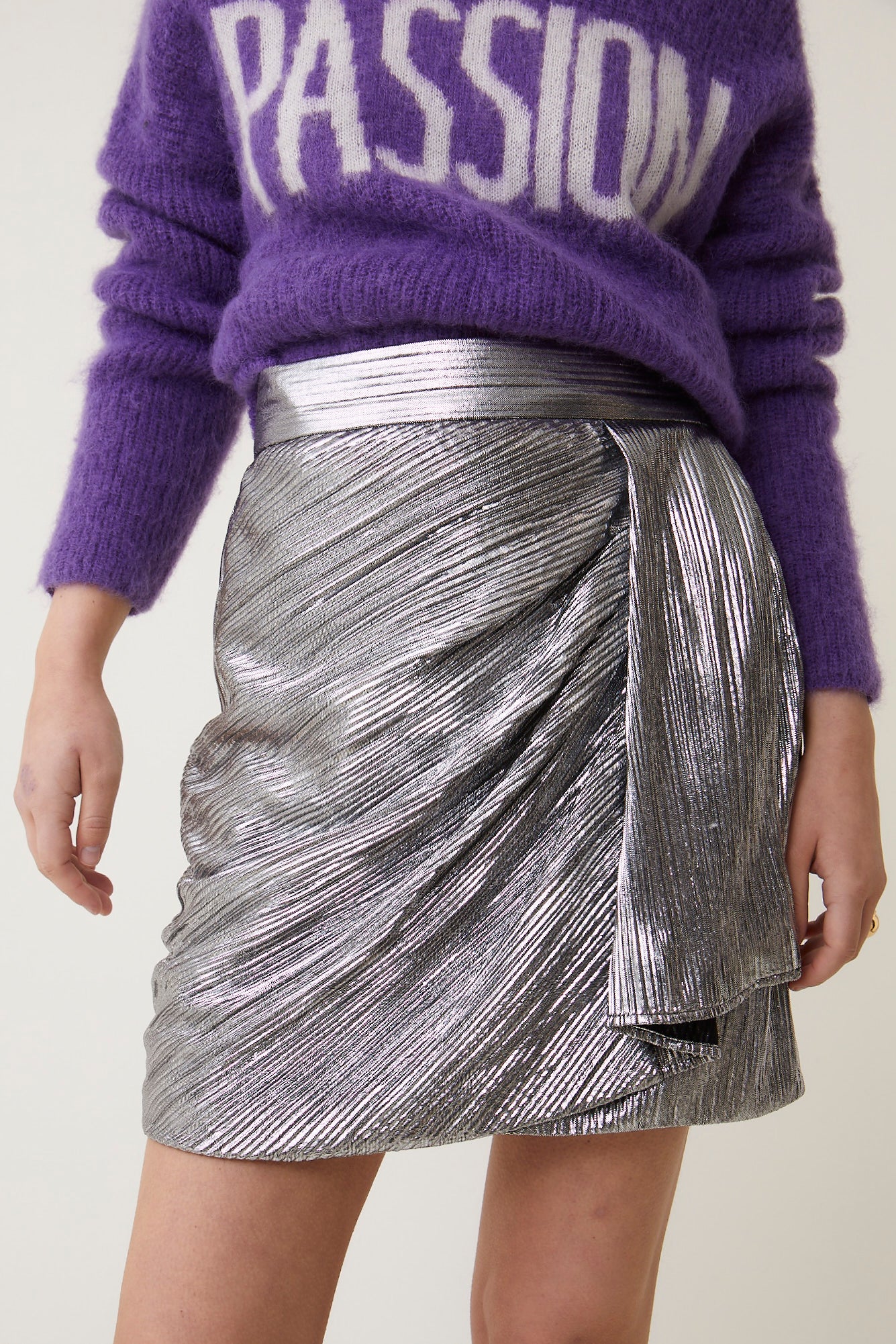Flor silver skirt | Suncoo