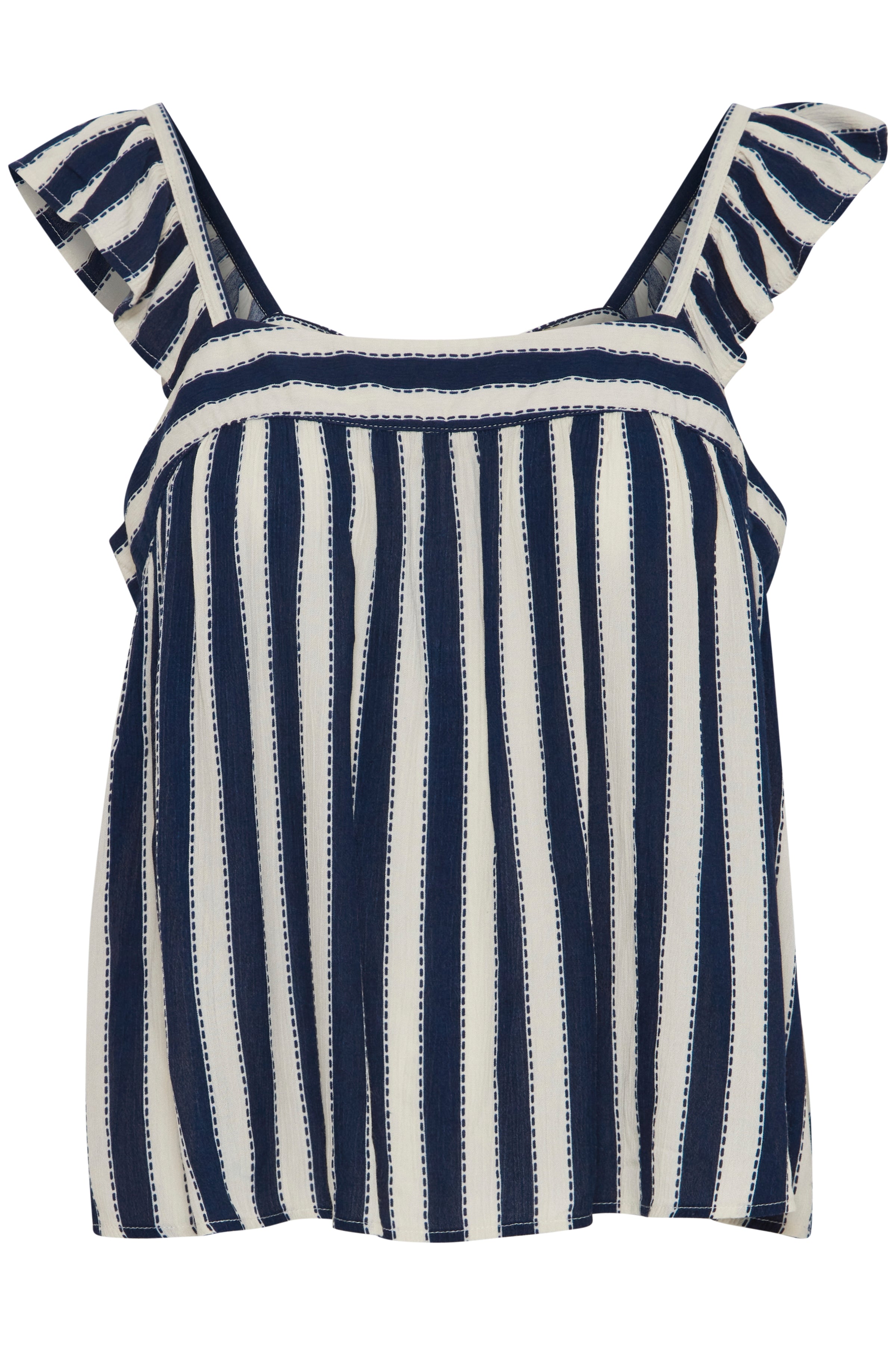 Marrakesh Navy Stripe Top | Ichi