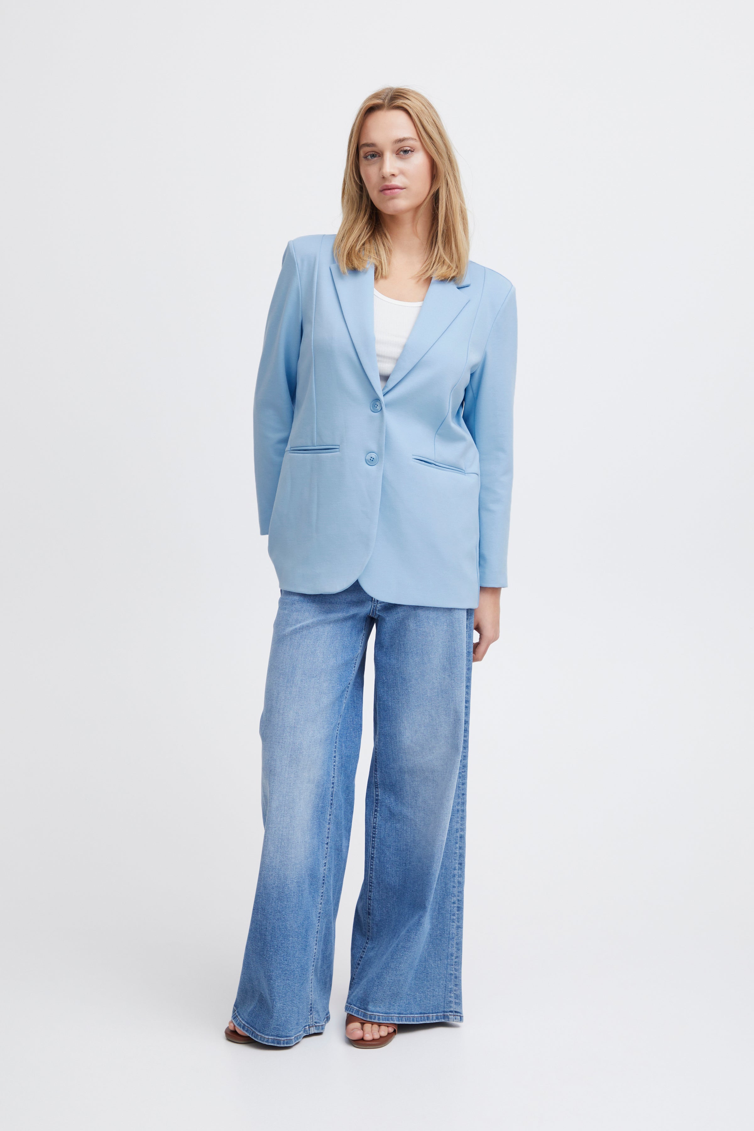 Ihkate Oversized Blazer Blue | Ichi