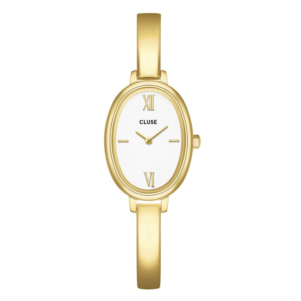 L’Ovale Bangle White watch|Cluse