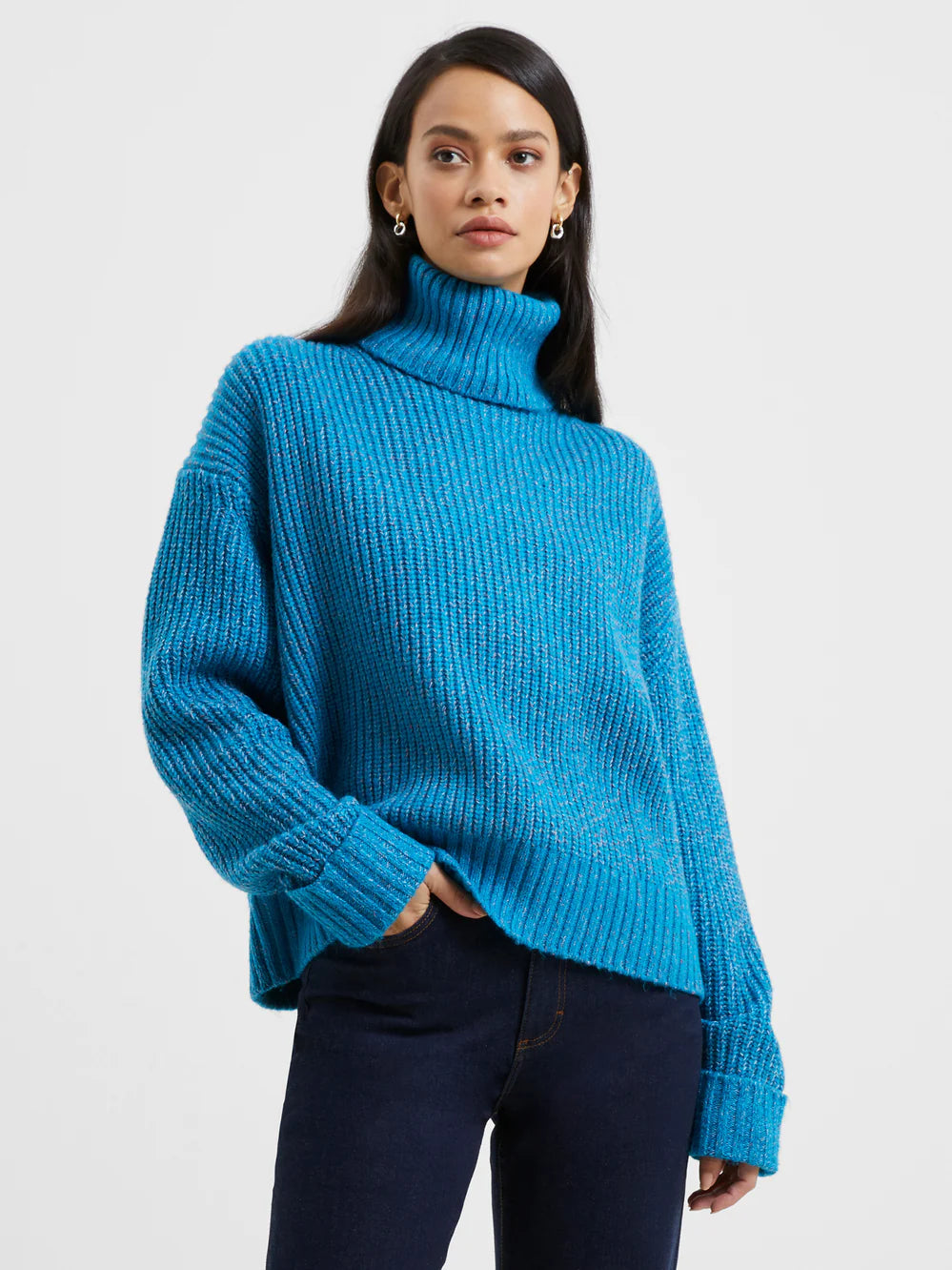 Jayla blue roll neck | French Connection