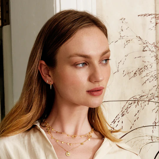 Gold Pave Huggie | Mary K