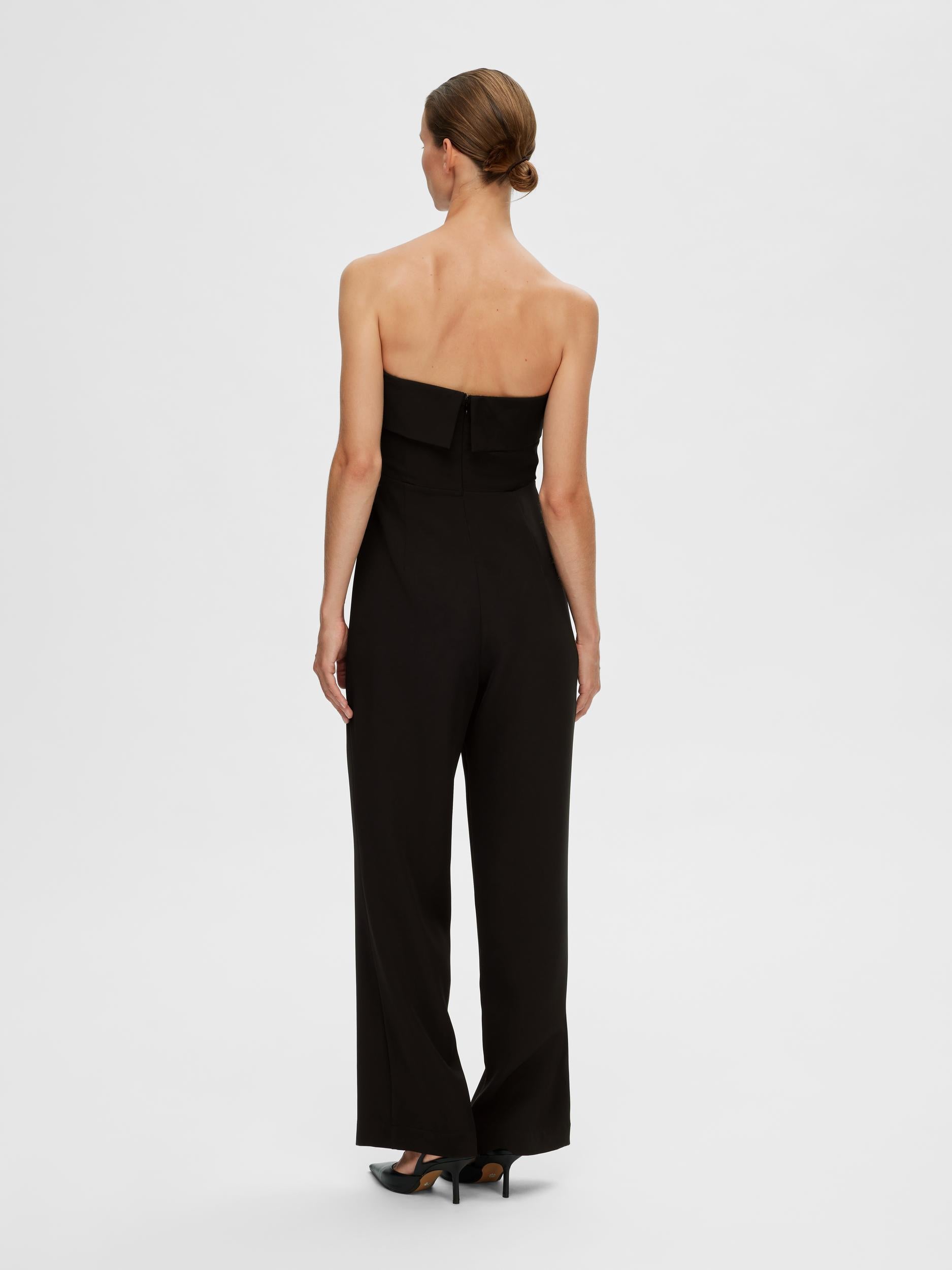 Slfvinelle black jumpsuit | Selected femme