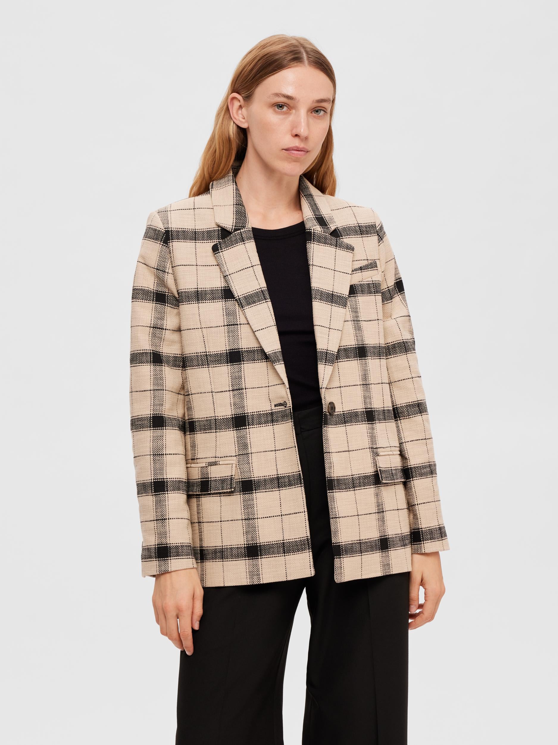 Slfragnas checkered blazer | Selected Femme