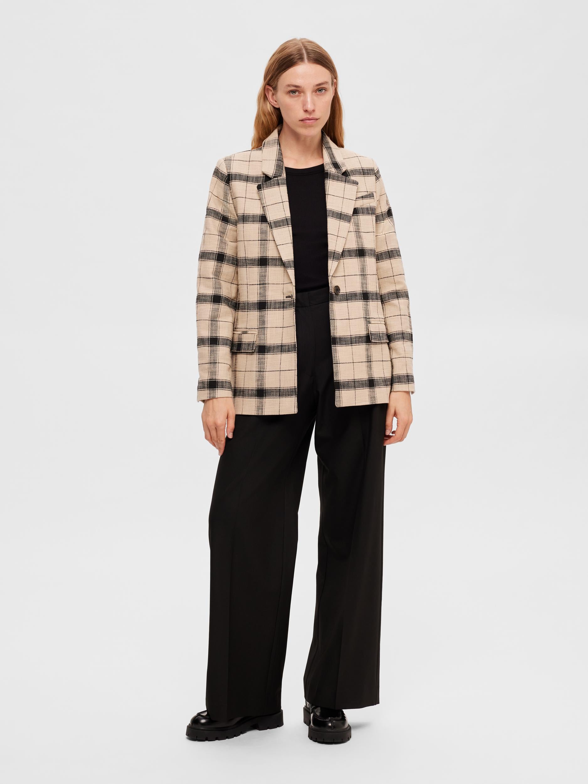 Slfragnas checkered blazer | Selected Femme