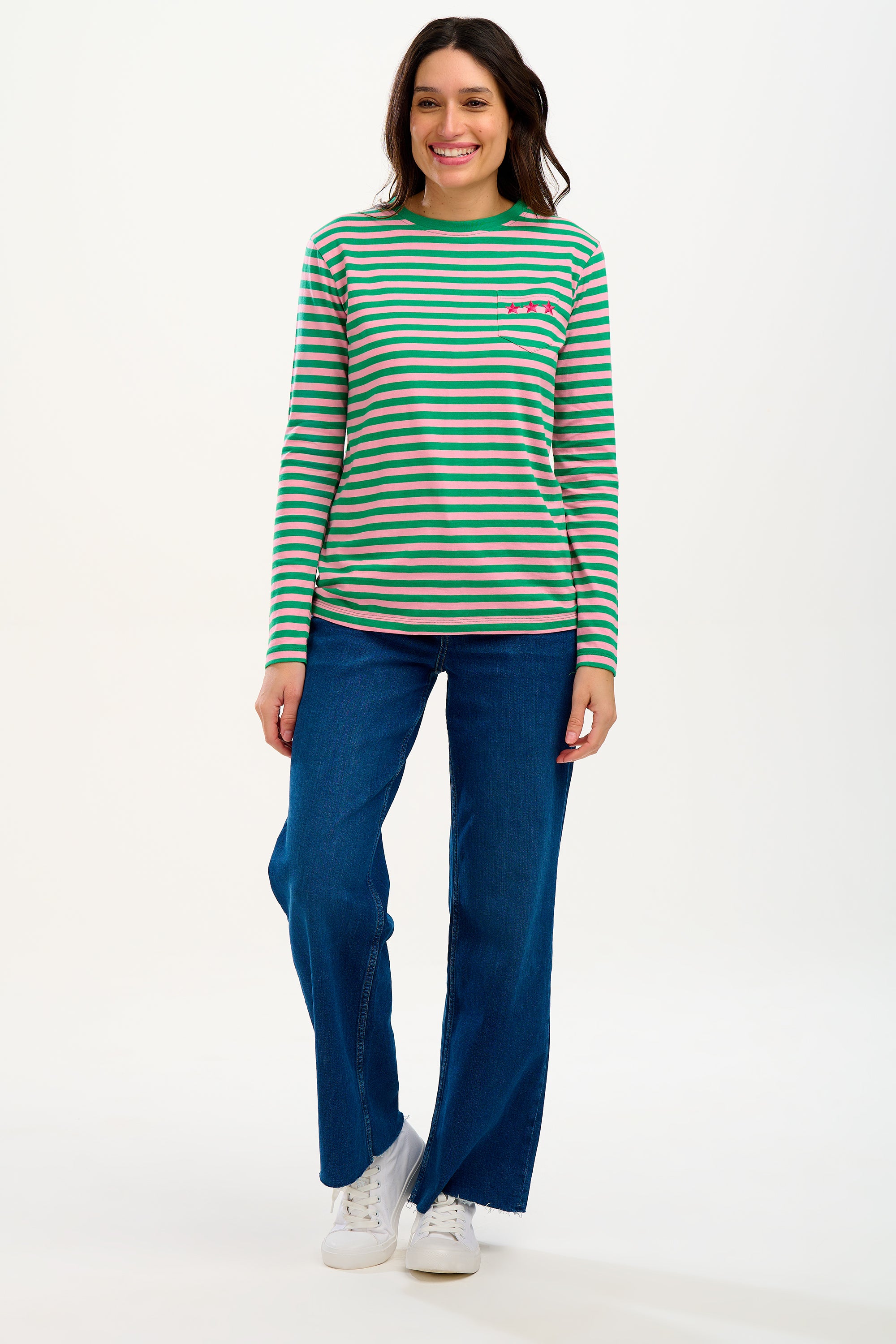 Brunswick Pink Green Top | Sugarhill Brighton