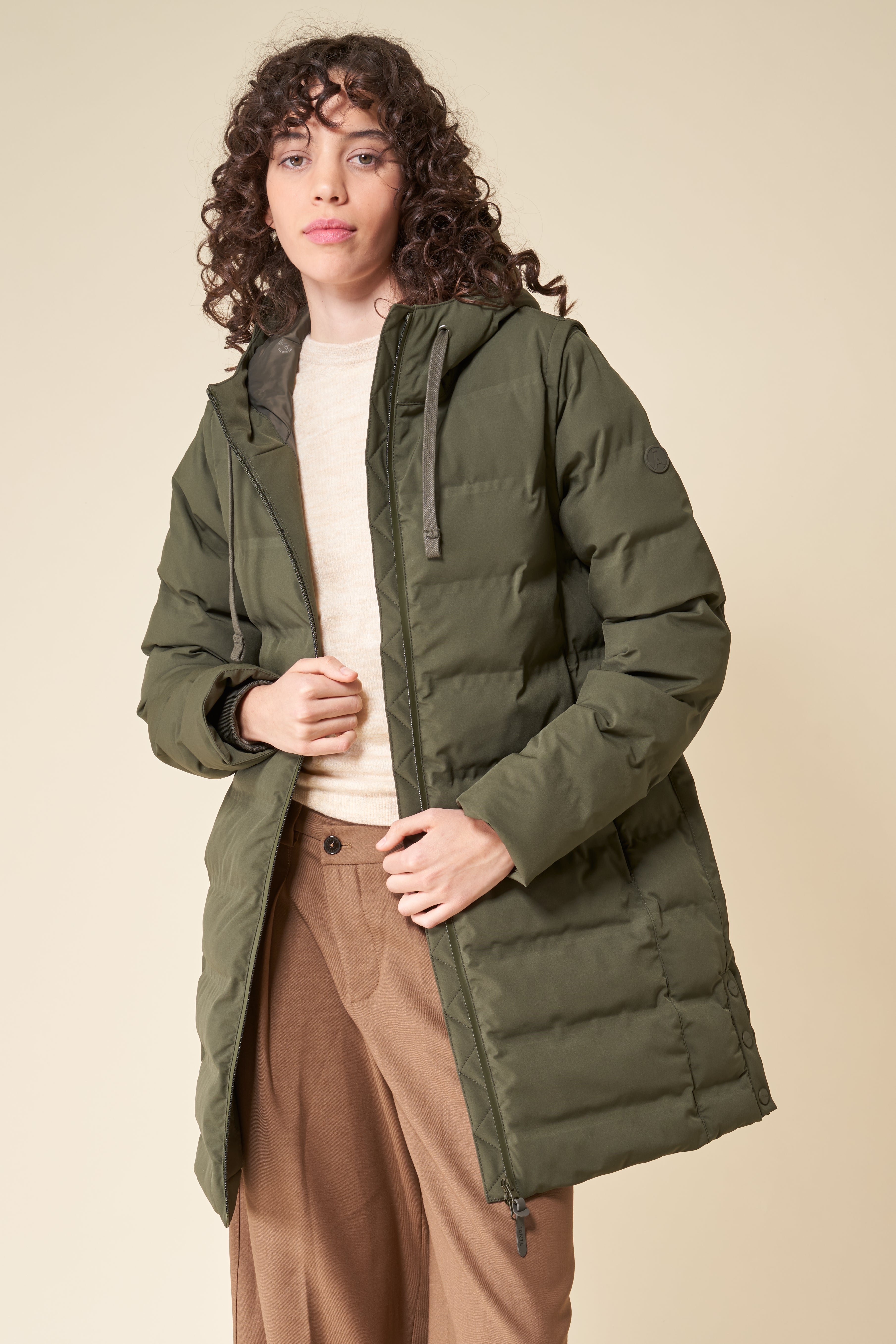 Donner Khaki Coat | Tanta