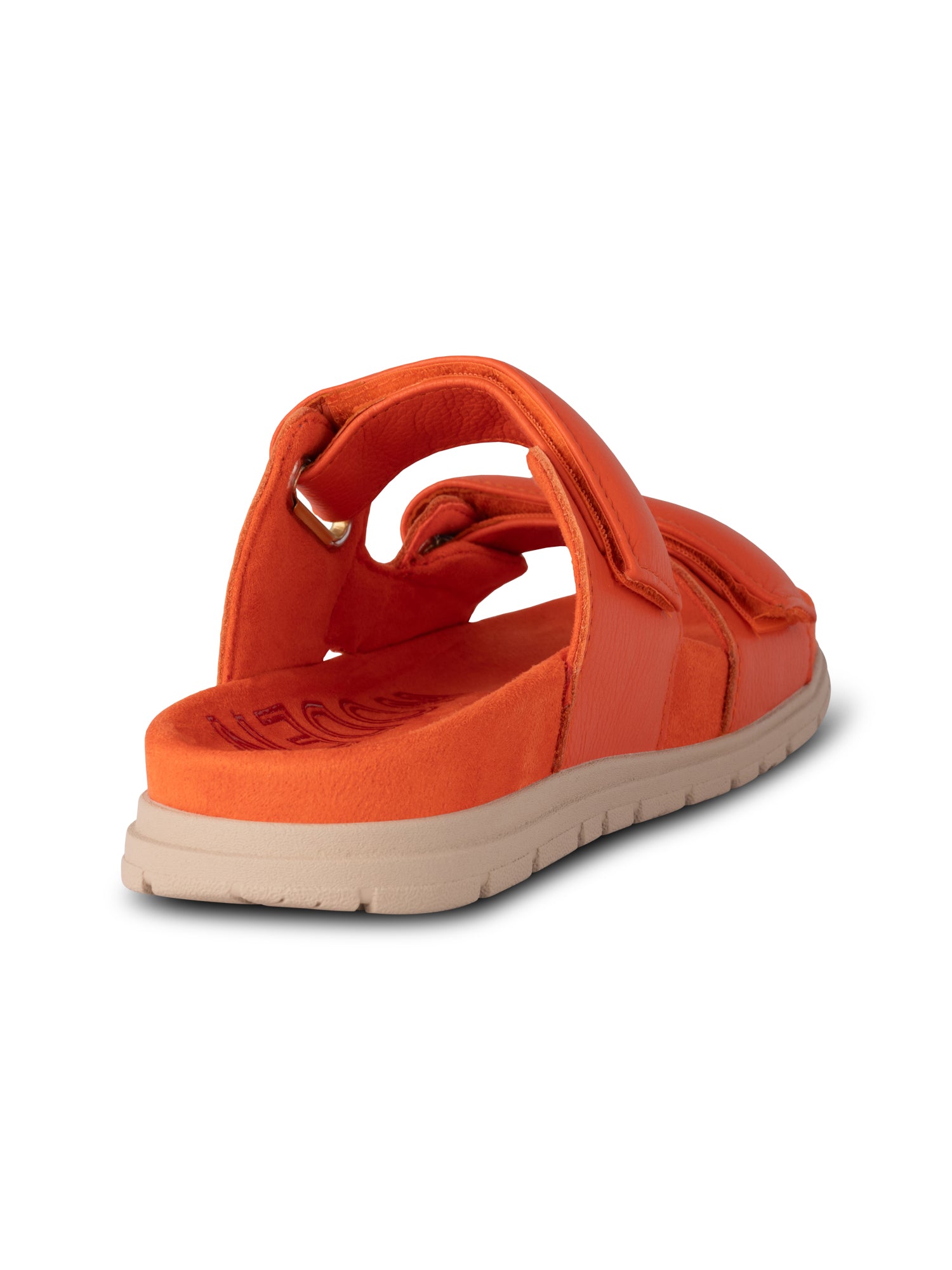 Lisa Orange Leather Sandal | Woden