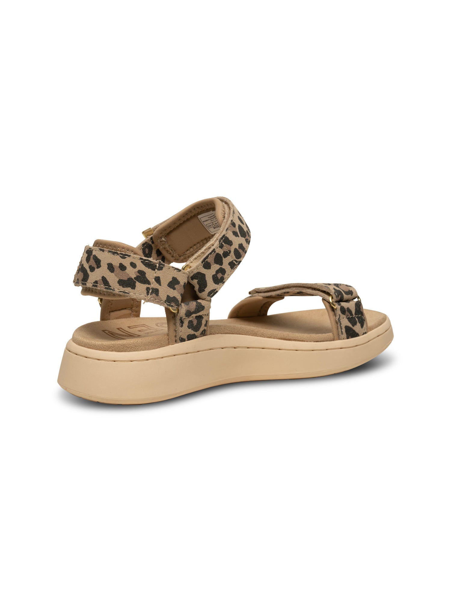 Line Suede Leopard Sandal | Woden