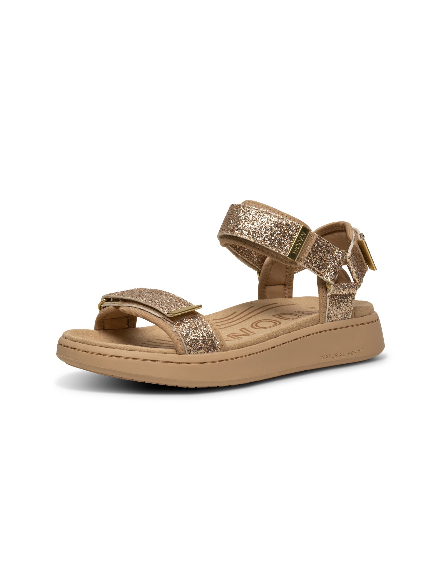 Line Glitter Sandal | Woden