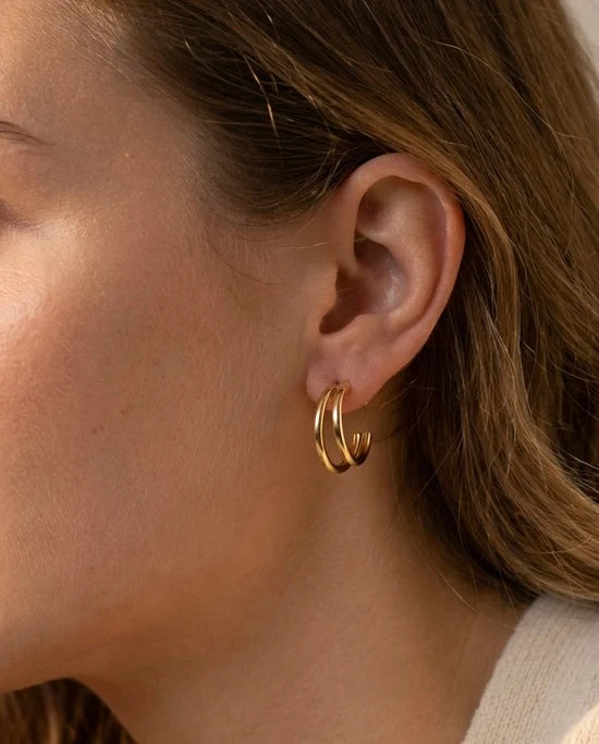 Gold duet hoops | Mary K