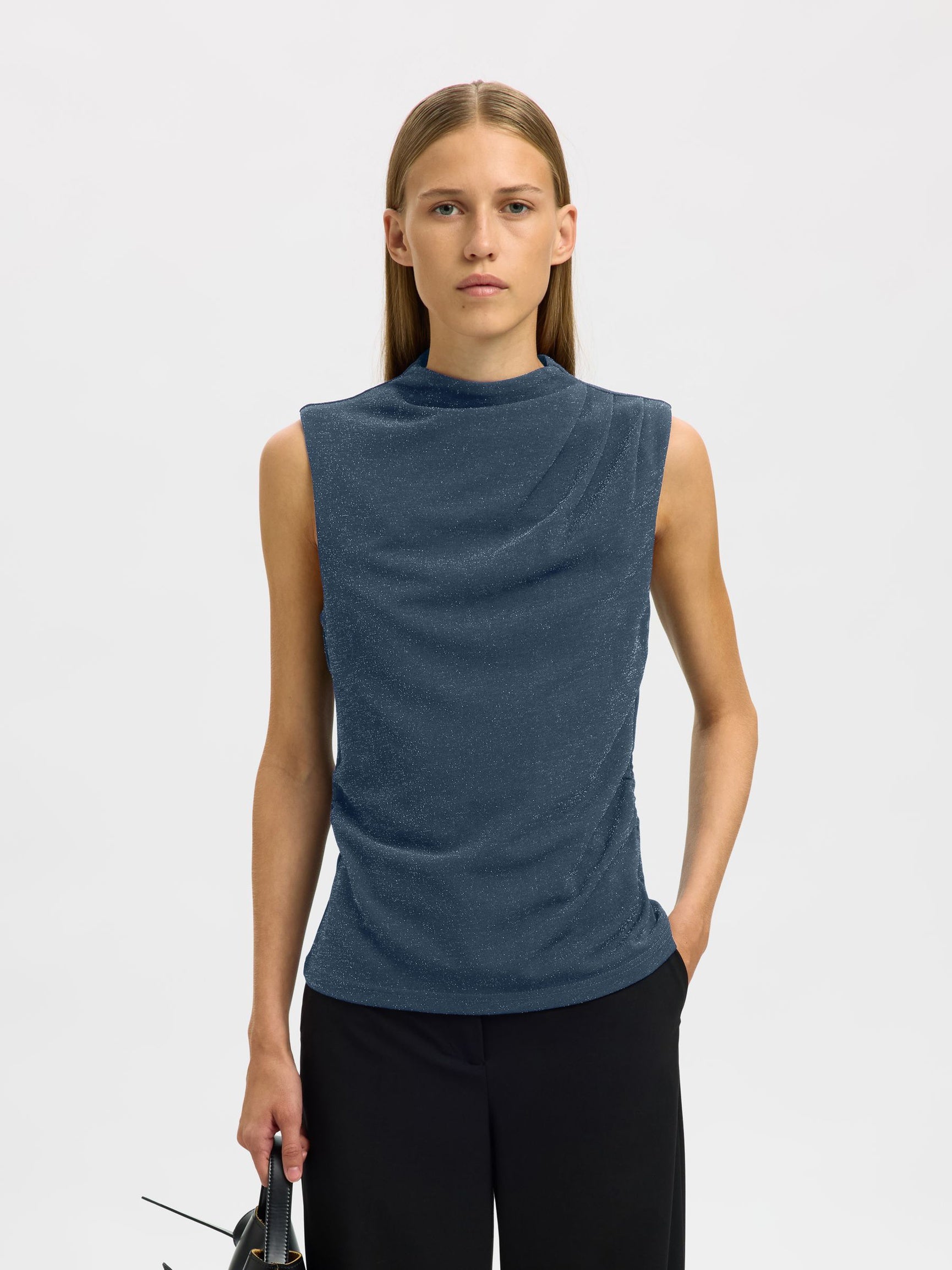 MARWA HIGH NECK TOP | Selected Femme
