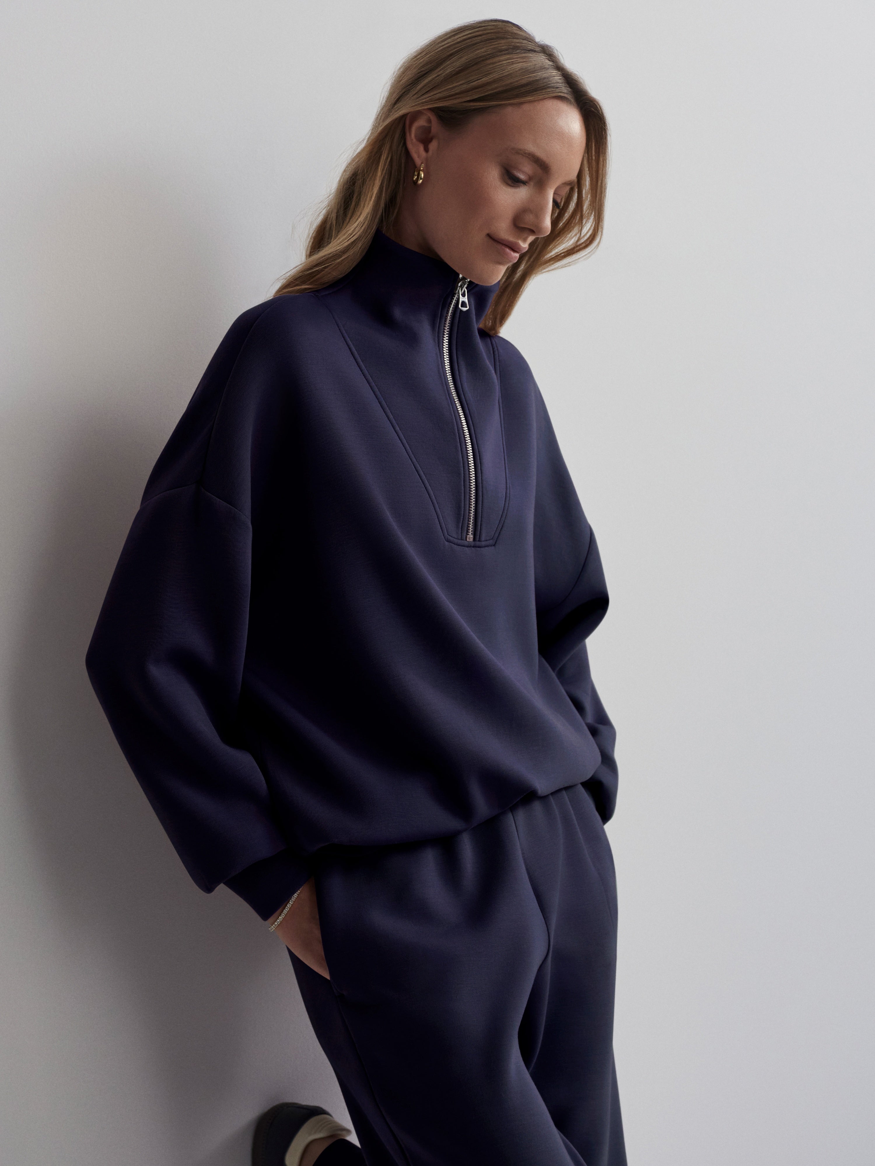 Blue Hawley Half Zip | Varley