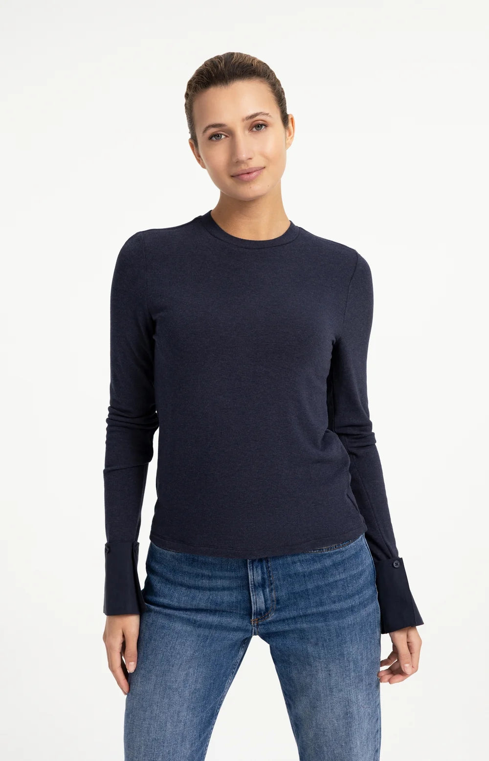 Jersey Top With Removable Cuffs | Yaya