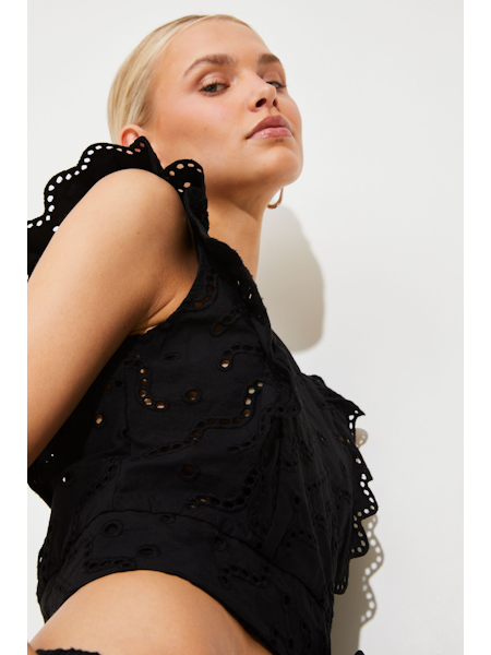 Lila black top | Suncoo