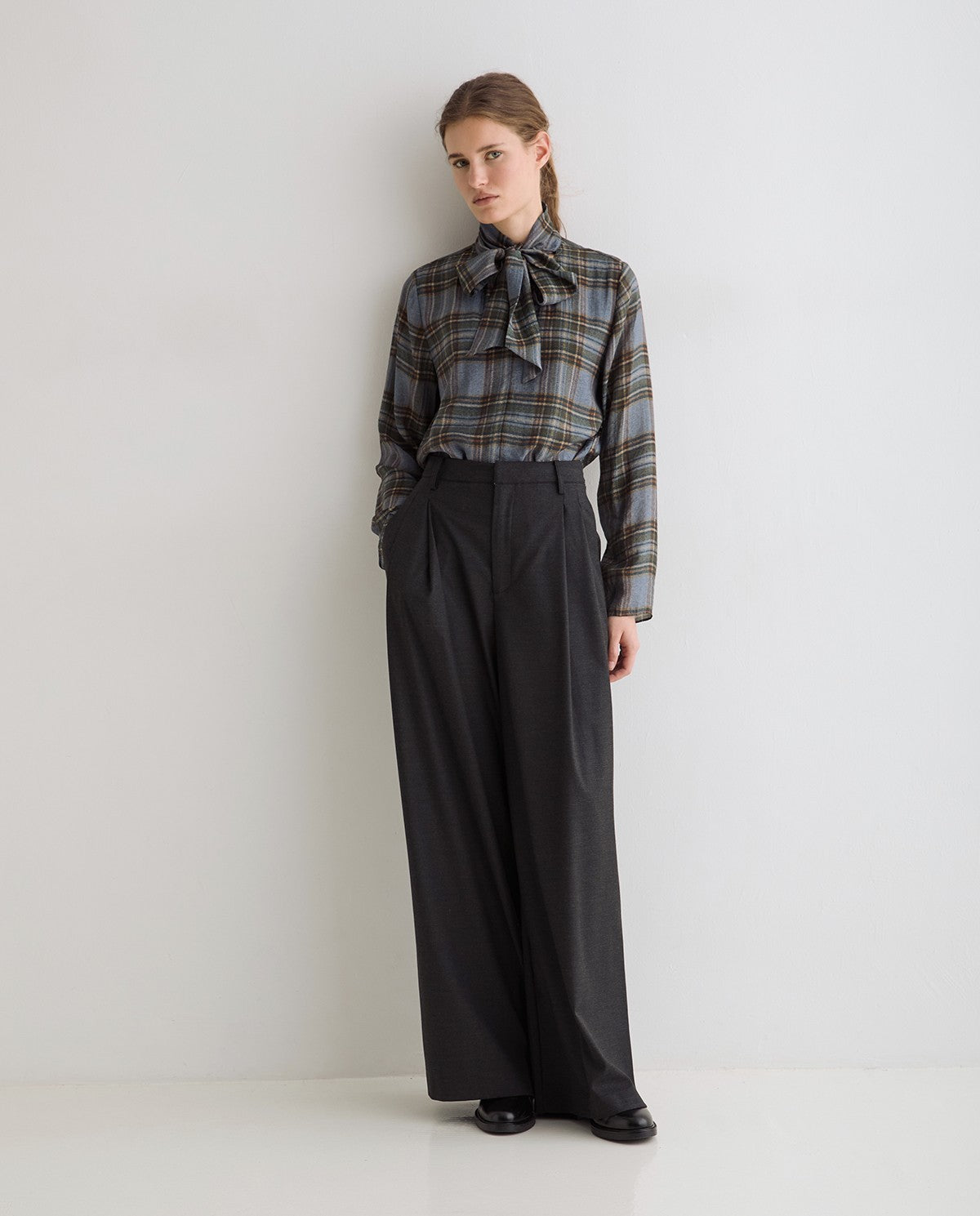 Newport Checked Bow shirt | Yerse