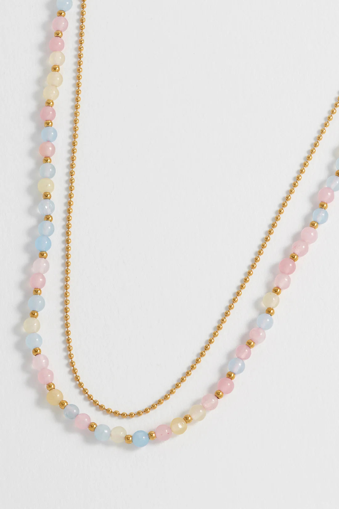 Pastel multi gemstone necklace | Estella Bartlett