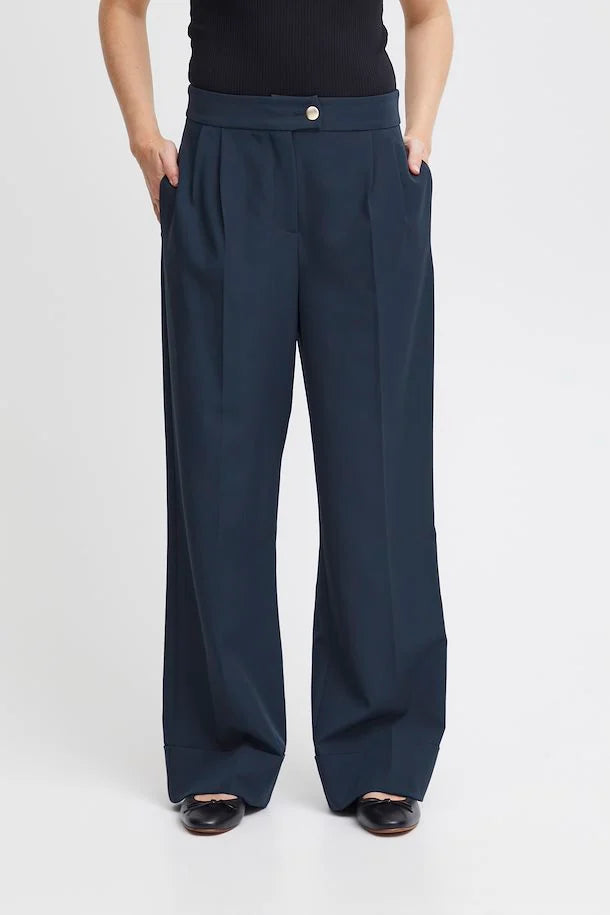 Ihlexi navy pants | Ichi