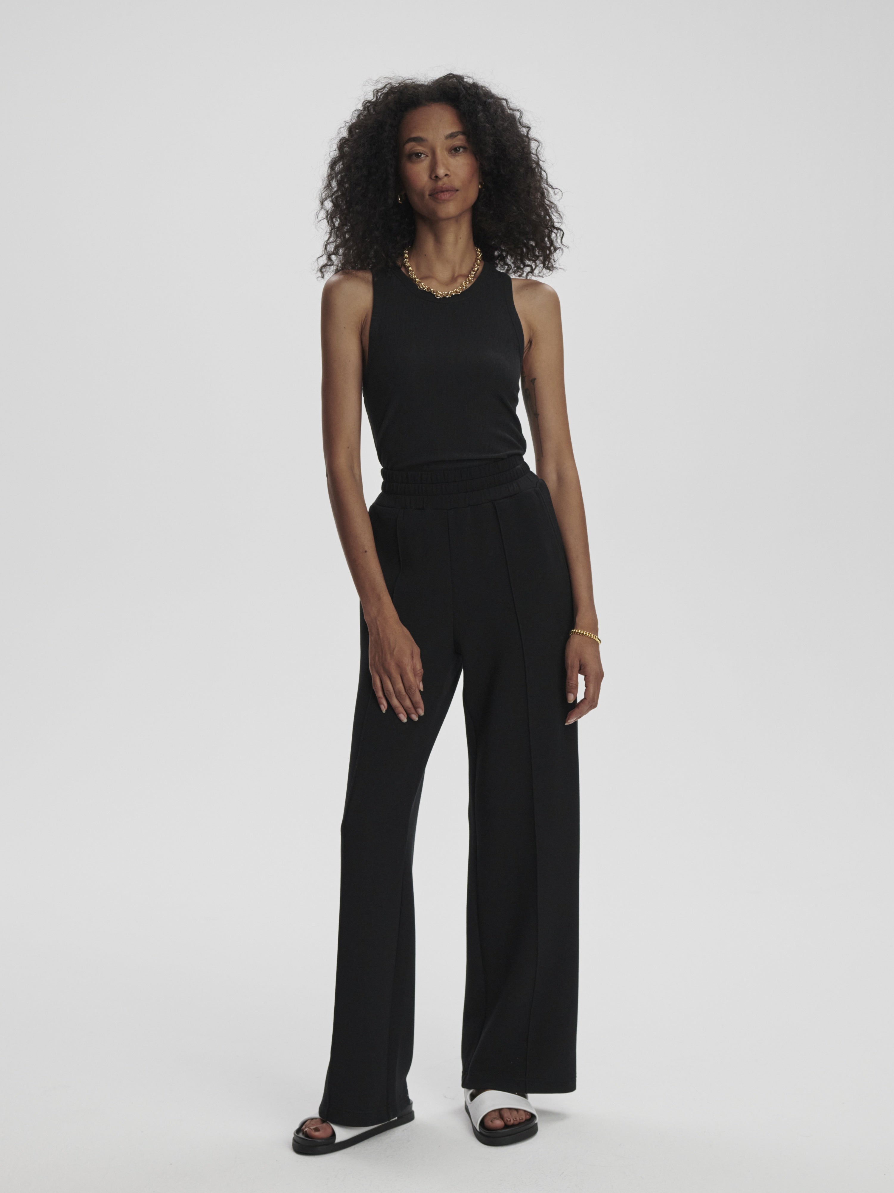 Wide Leg Black Pant | Varley