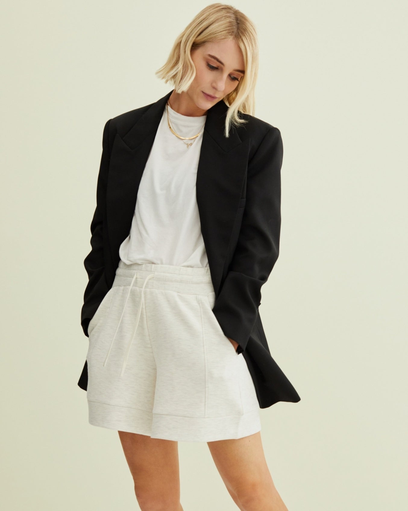 Alder Ivory Marl Short | Varley