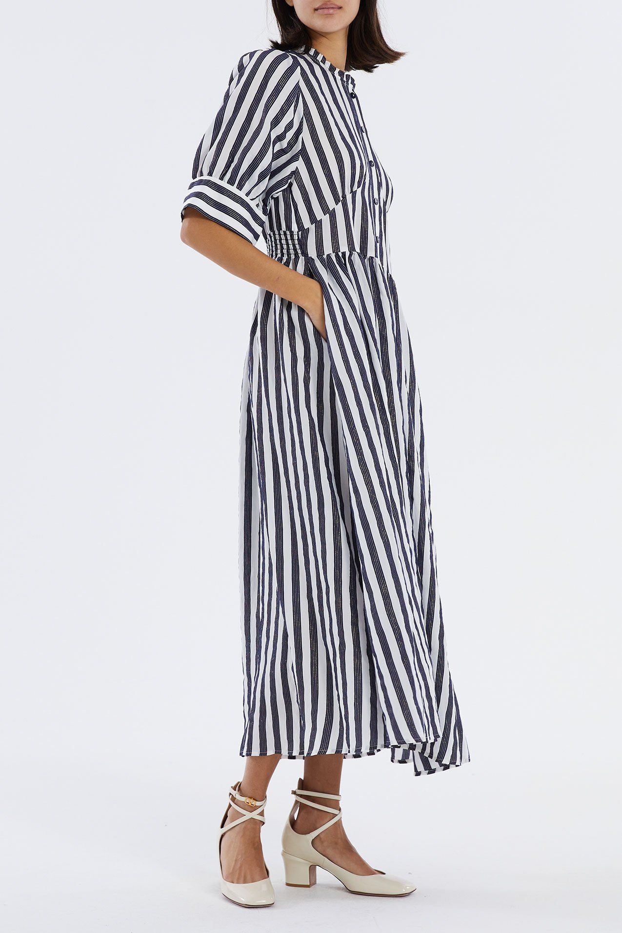 Boston Navy Stripe Dress | Lollys Laundry