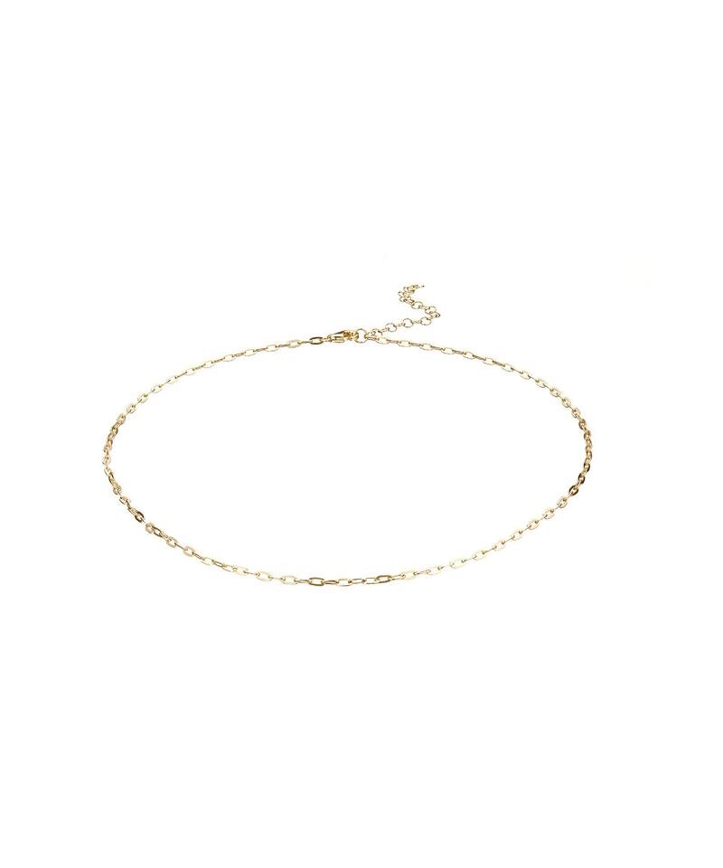 Gold Fine Link Choker Necklace | Mary K