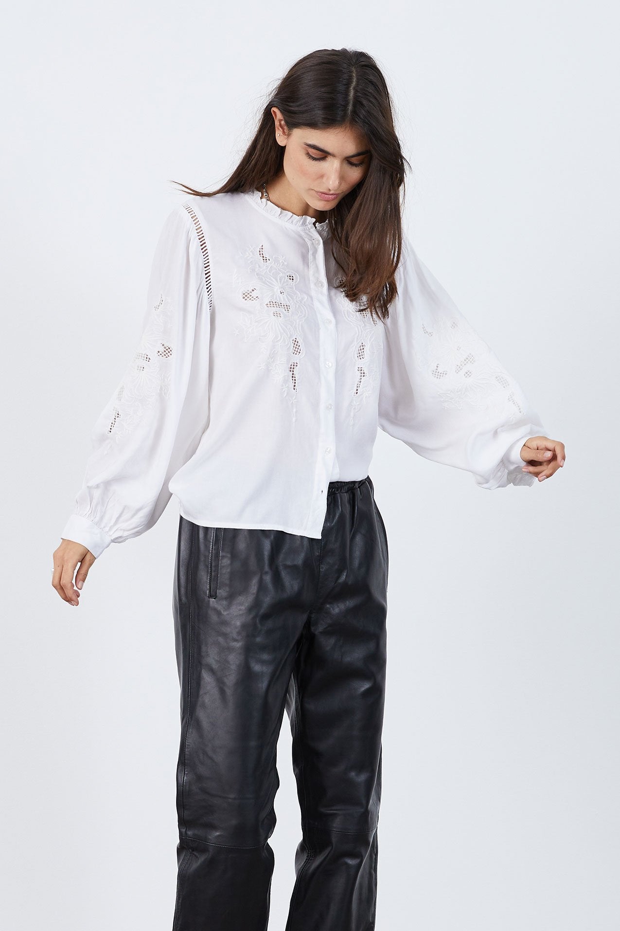 White Valentina shirt | Lollys Laundry