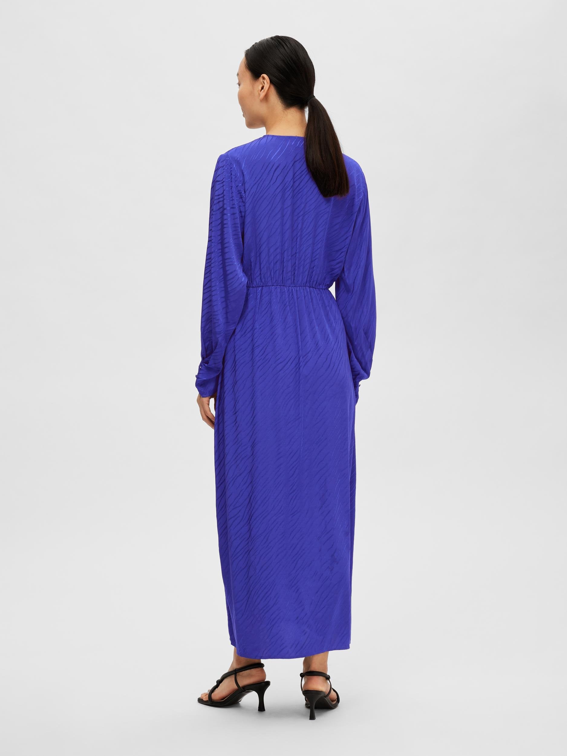 Abienne satin ankle wrap dress | Selected Femme